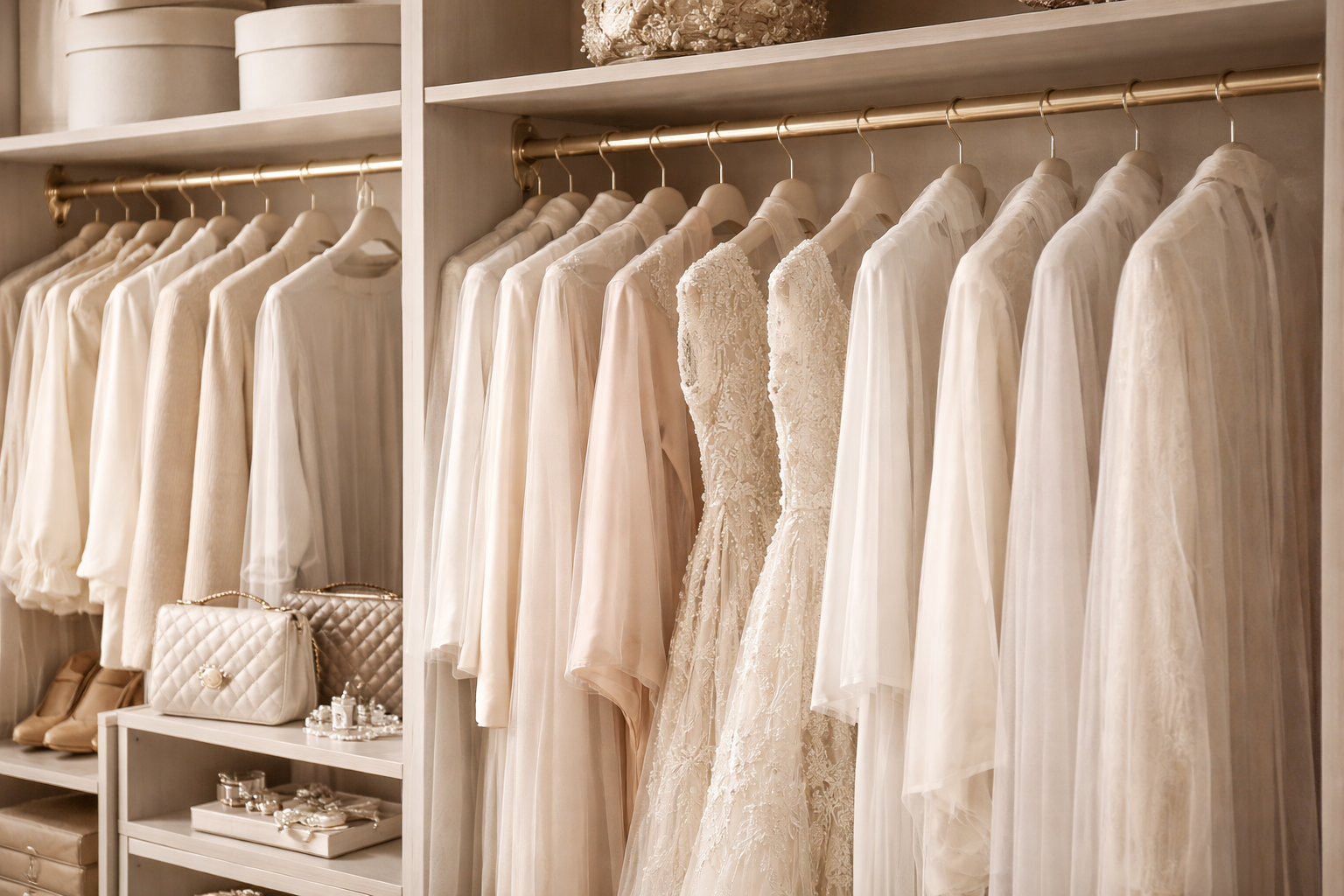 Conservação de roupas de luxo em tecido delicado